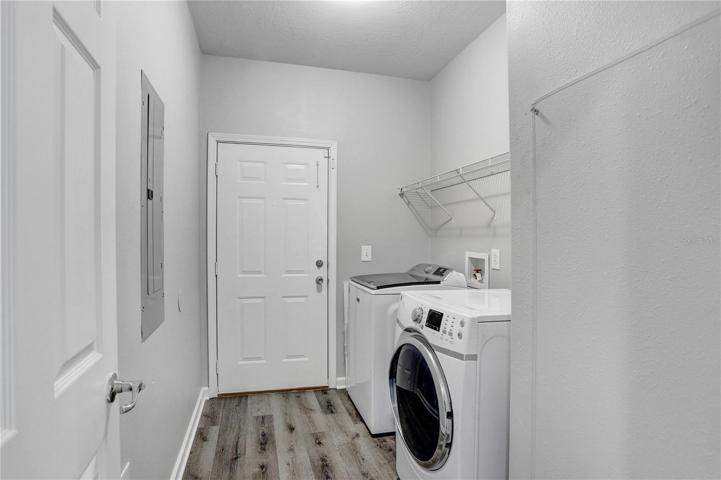 Laundry room - the washer &amp; dryer can be included with the purchase.
