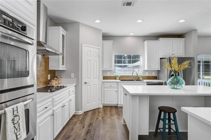 The Luxury Vinyl Plank flooring is everywhere in the home!!!  It's waterproof!