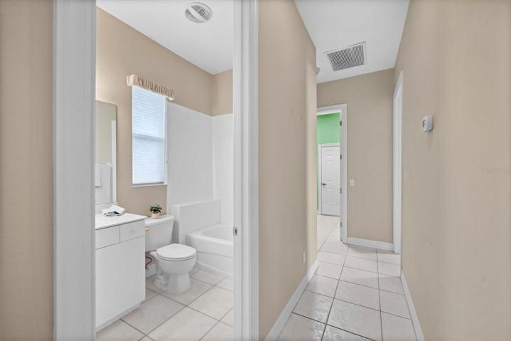Hallway & 2nd bathroom