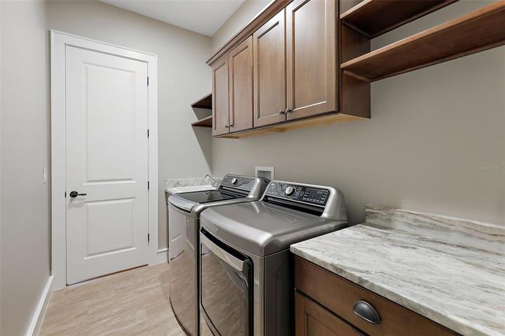 Inside laundry room