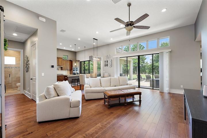 Open concept floor plan