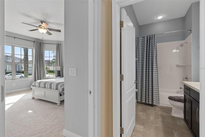 Bedroom 3 with Bathroom (Guest) 3 is adjacent to the Foyer