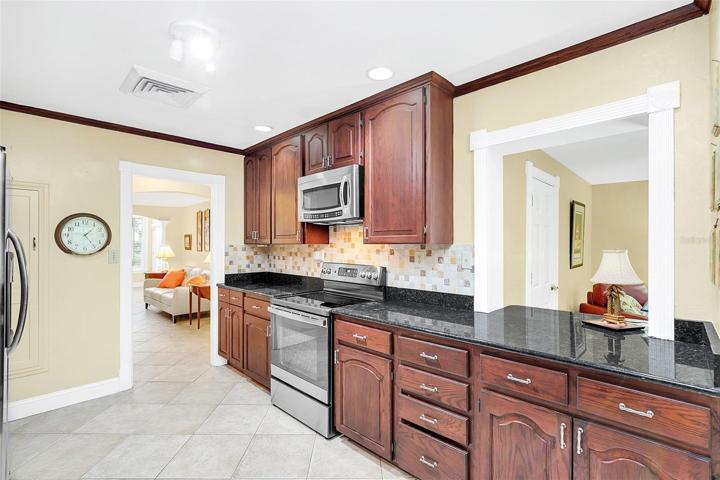 Pass through to Family room for serving