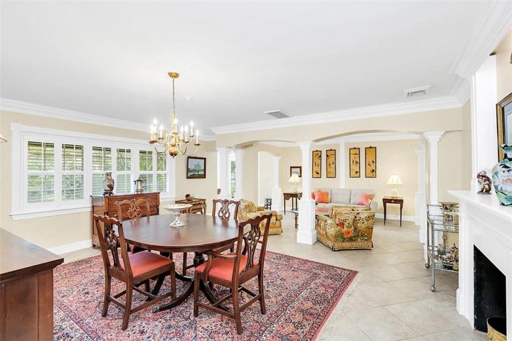 Open entertaining areas