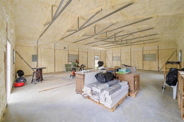 Foam insulated workshop