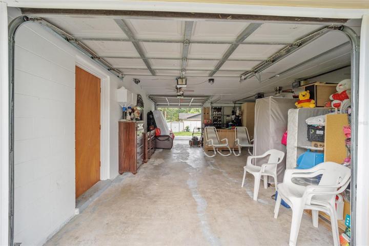 Laundry room off of garage area.