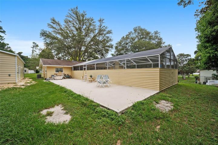 Extended deck outside of pool area