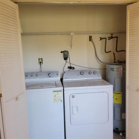 laundry in Florida roomw new hot water heater