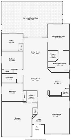 3 Way Split Floor Plan!