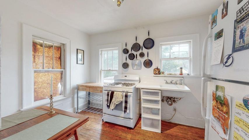 Upper garage apartment kitchen