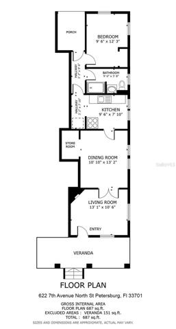 Floor plan for fron west apt.