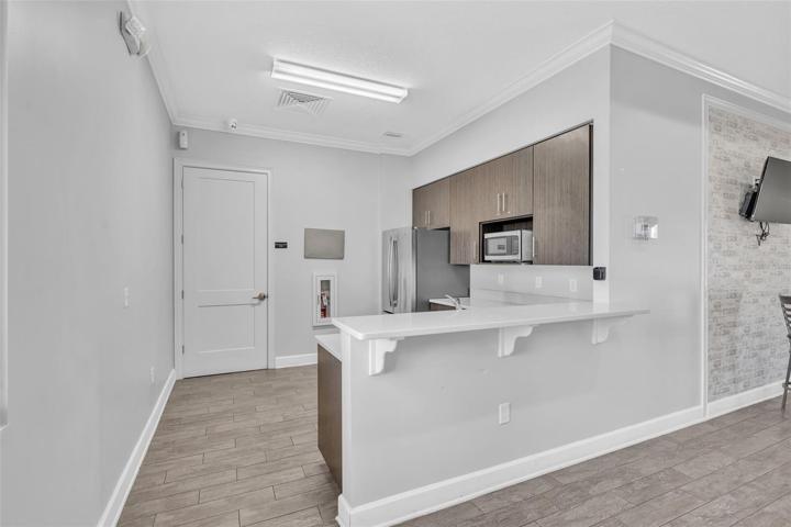 Kitchen area in clubhouse