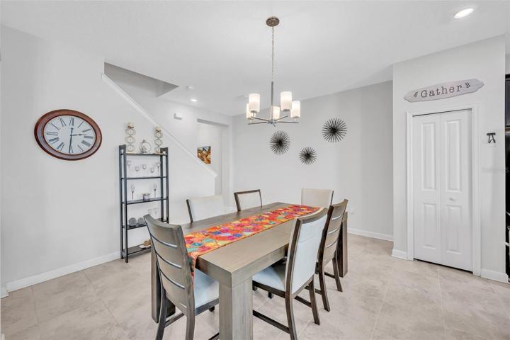 Dining area adjacent to kitchen