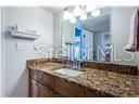THIS VANITY AREA is a GAME CHANGER in a 1 Bed/ 1 Bath Condo! There are 2 Doors to Enter-1 from the Kitchen (for guests) & 1 from the Bedroom for Owner- It doubles as an En Suite & Guest Bath. In Many 1 Bed/ 1 Bath Units, You Have to Walk Thru the Bedroom, to Get to the Bathroom