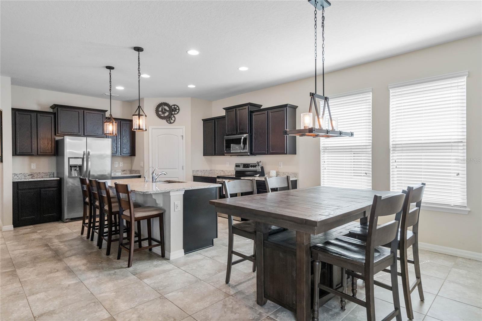 Dining room facing kitchen