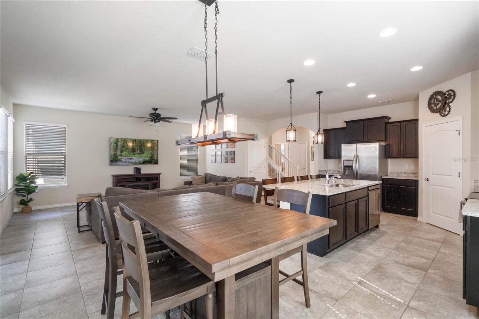 Dining Area with plenty of room for large table