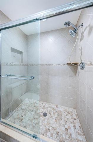 fully renovated master shower stall