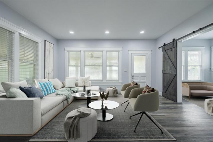 Virtually Staged Living Room