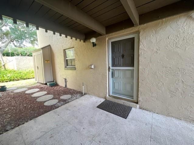 View of front door