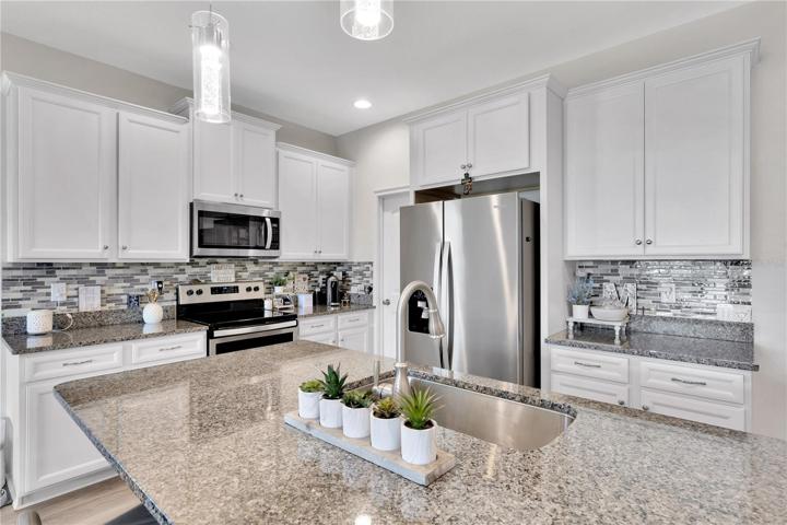 GLISTENING STAINLESS IN KITCHEN WITH BACKSPLASH