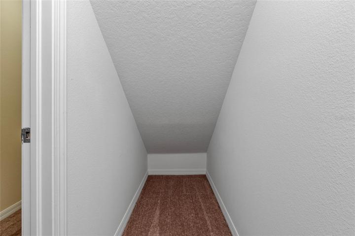 Storage under stairs