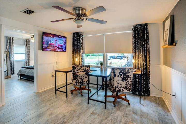 Current owner has used a portion of the large Family Room as office and homework area
