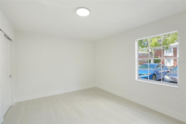 The master bedroom was renovated with love and attention to detail.