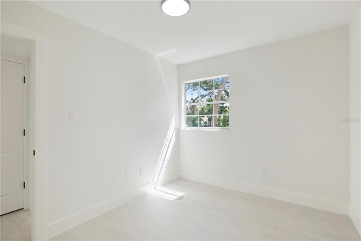 The guest bedroom also received a fresh new look.