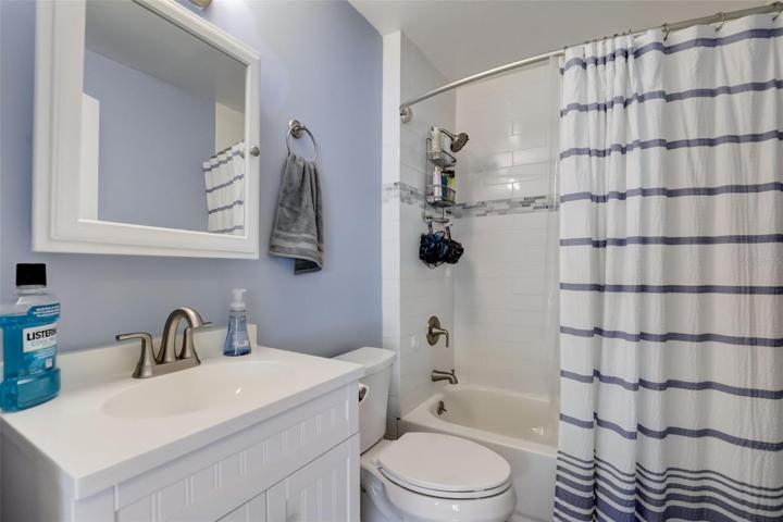 Spacious guest bath