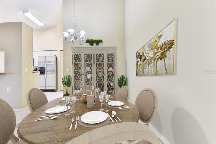 Virtually Staged Dining Room