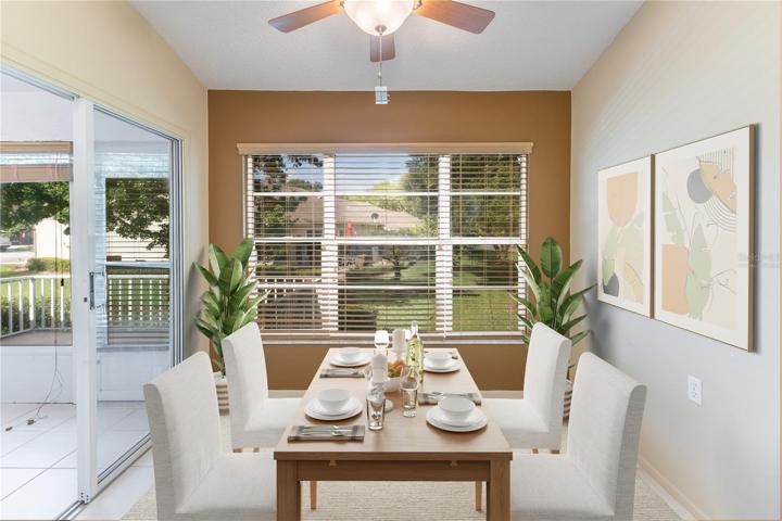 Virtually Staged Breakfast Nook
