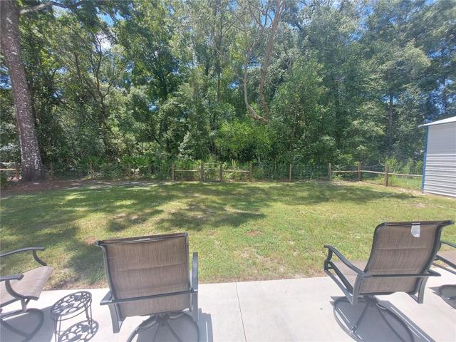 Very private backyard