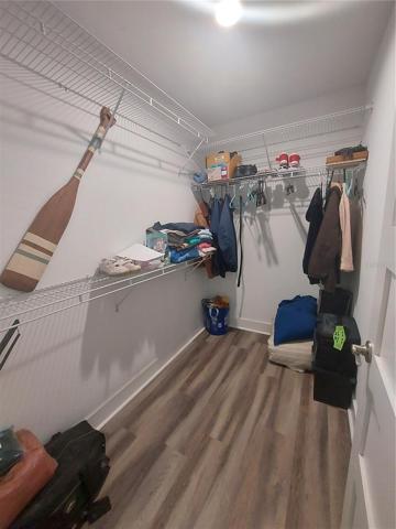 Walk in primary closet