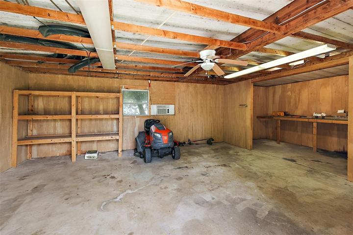 Inside the shed