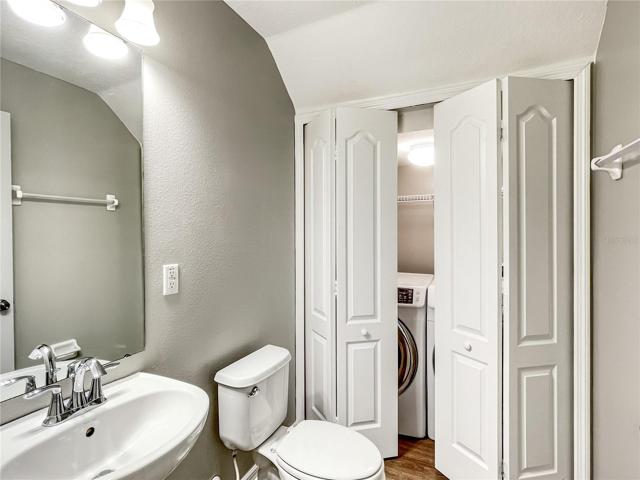 Half Bath with W/D