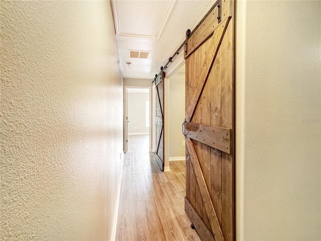 Bonus Room with privacy barn doors
