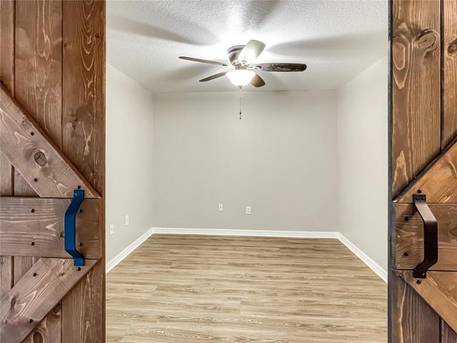 Bonus Room with privacy barn doors