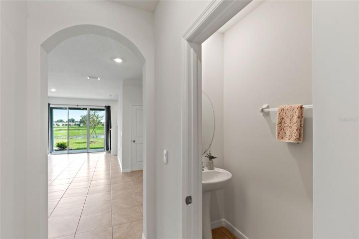Entry way and 1/2 bath