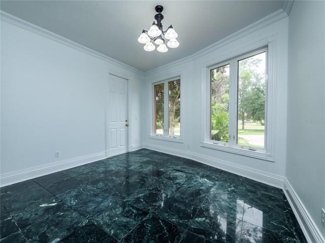 Office with view of Front Lawn
