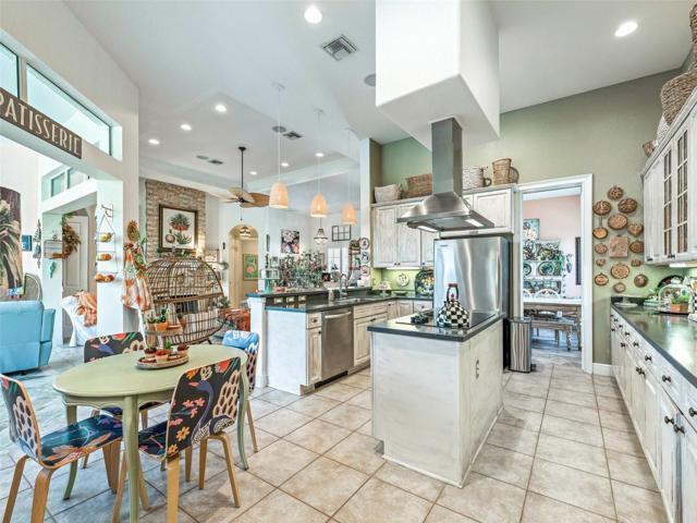 View from Butler's pantry into kitchen