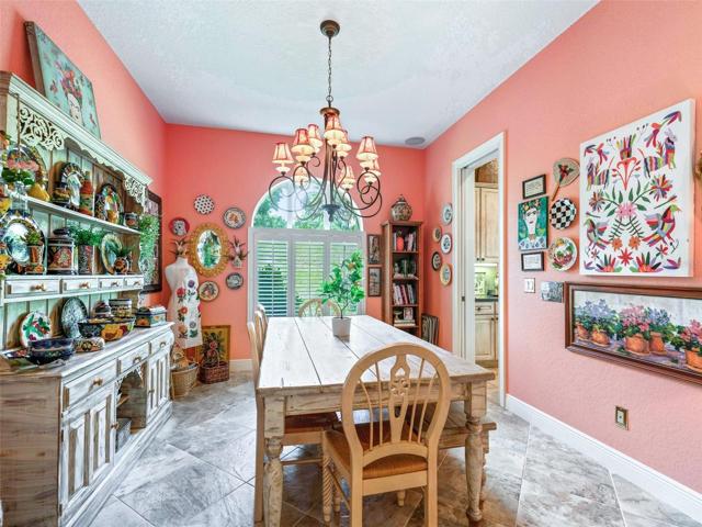 Formal Dining room with plantation shutters