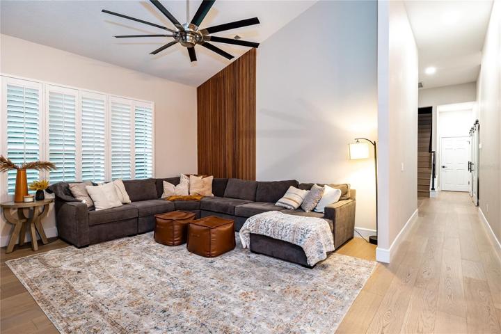 Leaving Room with Feature Wall