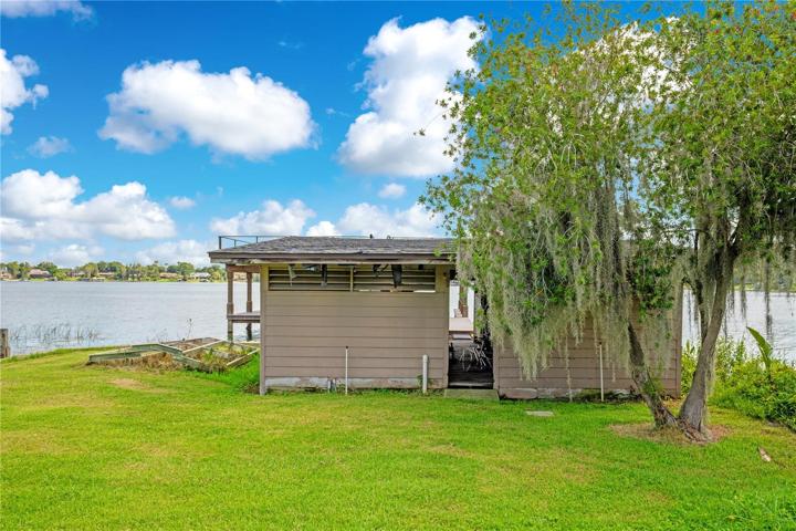 Grandfathered lakeside cabana