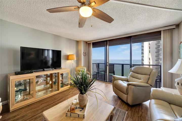 Living area with a gorgeous view.