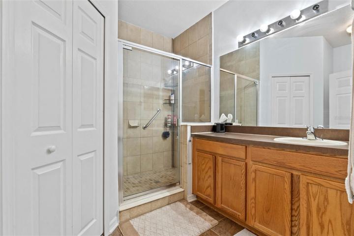 Master bedroom with walked in closet