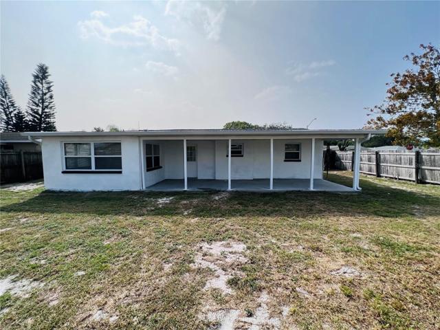 Rear view of home