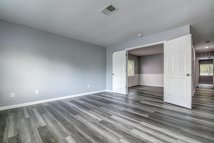 Living room with view of bedroom 3