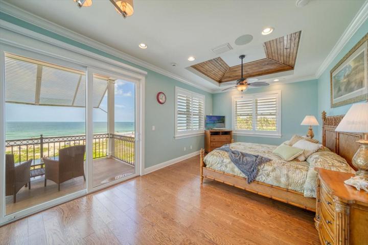 Enjoy the cool breeze from the Gulf of Mexico on those starry nights from your private balcony off of the master.