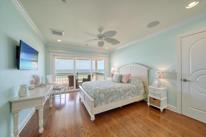 Fit for a princess! Comprising the top floor of the residence, this lovely bedroom has its own ensuite bath and private balcony. Perfect for guests or that special child