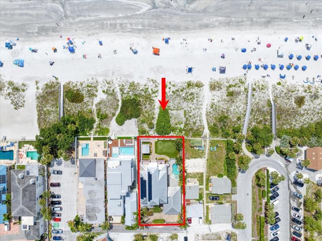 Residential area; property is  on 75 foot of beach front
